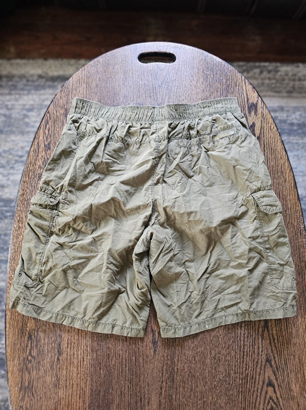 Timberland Olive Green Hiking Cargo Swimming Trunk Shorts Size Mens Large - Picture 2 of 9